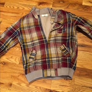 Plaid bomber jacket